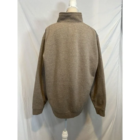 Orvis Sweatshirt Mens Pullover 1/4 Zip High Neck Long Sleeve Fleece Large - Picture 2 of 6